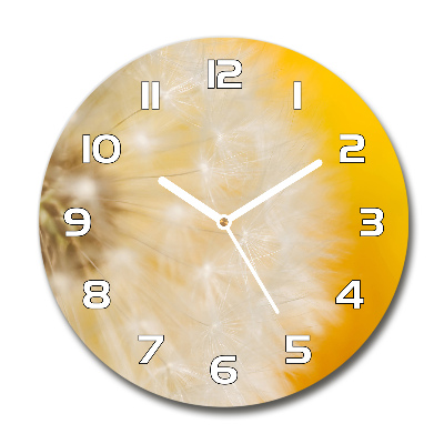 Sklenené hodiny okrúhle Púpava