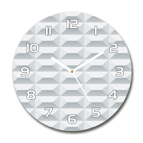 Sklenené hodiny okrúhle Geometrické pozadie