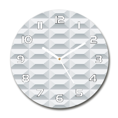 Sklenené hodiny okrúhle Geometrické pozadie