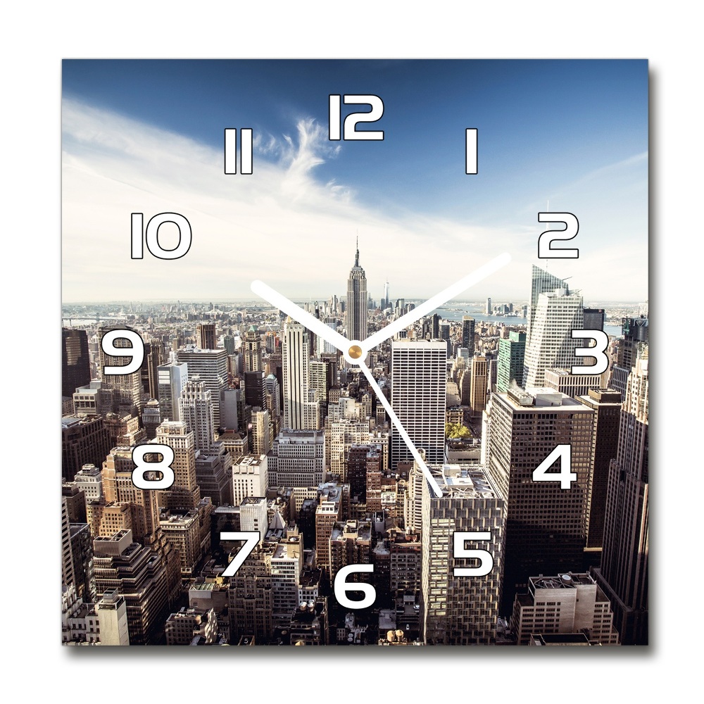 Sklenené hodiny okrúhle New York