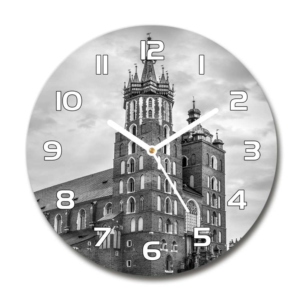 Sklenené hodiny okrúhle Krakov Poľsko