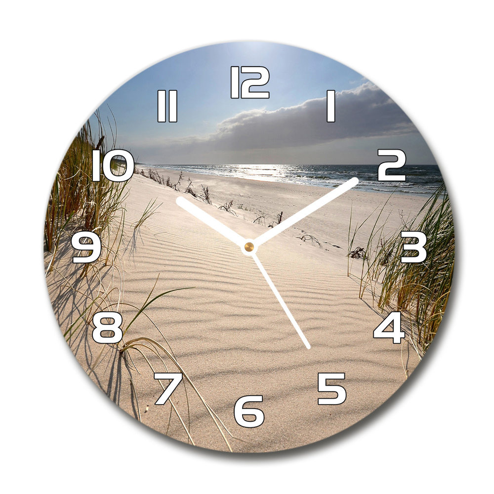 Sklenené hodiny okrúhle Mřežino pláž