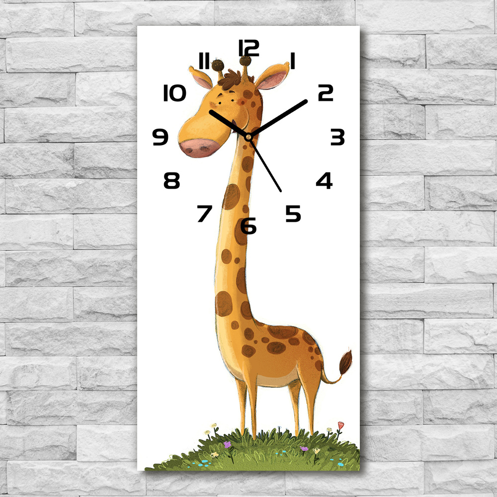 Moderné hodiny nástenné Žirafa