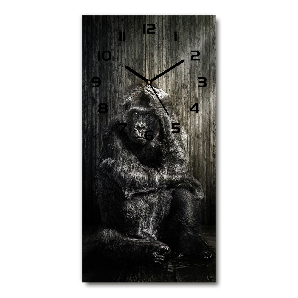 Moderné hodiny nástenné Gorila