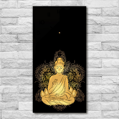 Nástenné hodiny tiché Budha a mandala