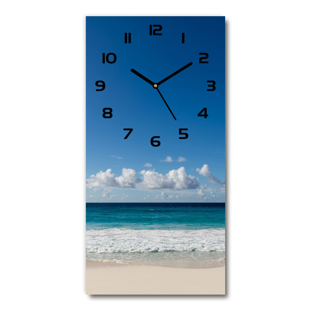 Nástenné hodiny tiché Tropická pláž
