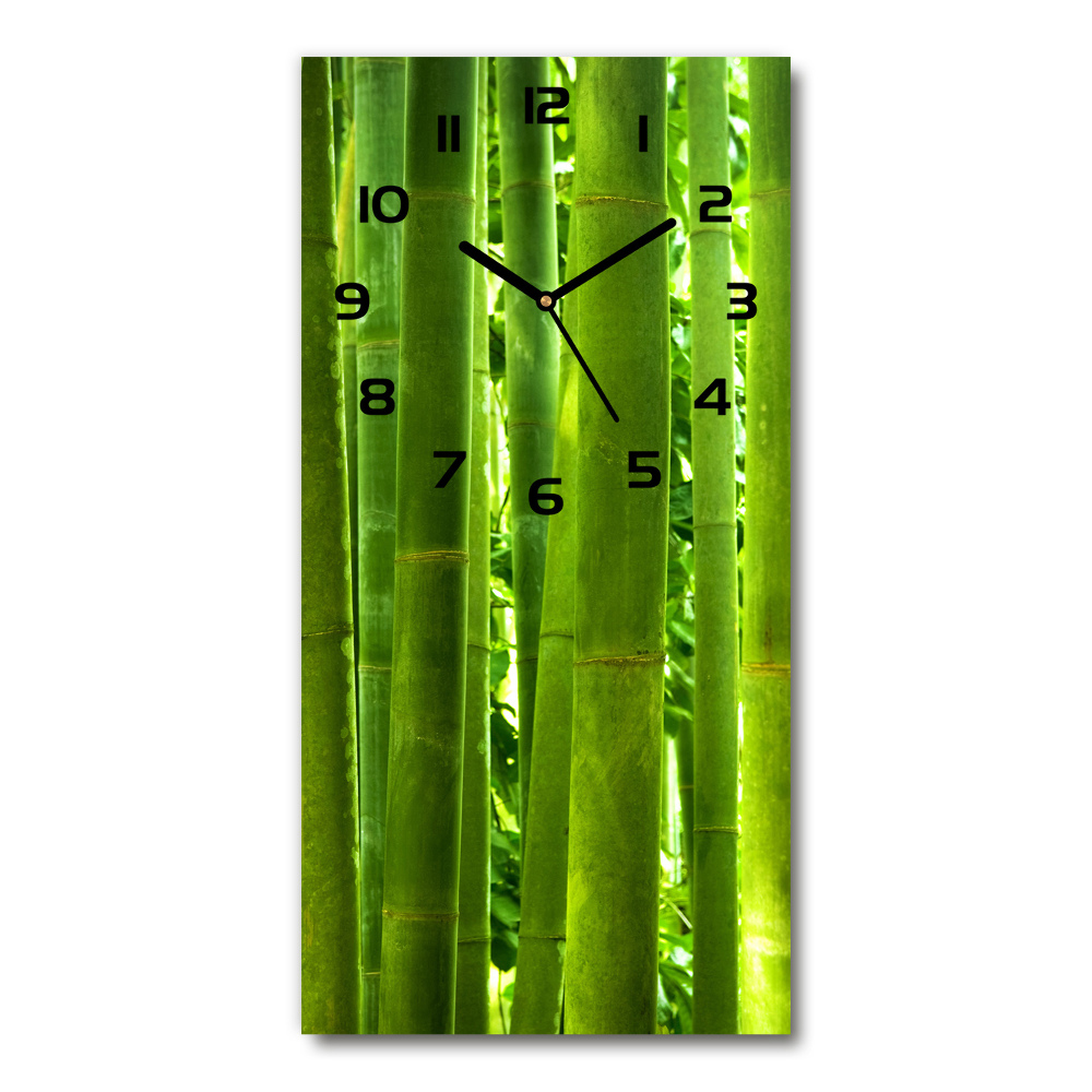 Moderné hodiny nástenné Bambus