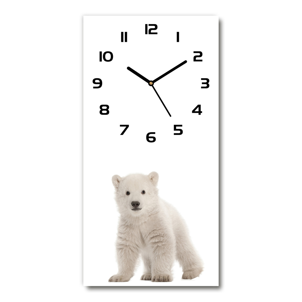 Moderné hodiny nástenné Polárny medveď