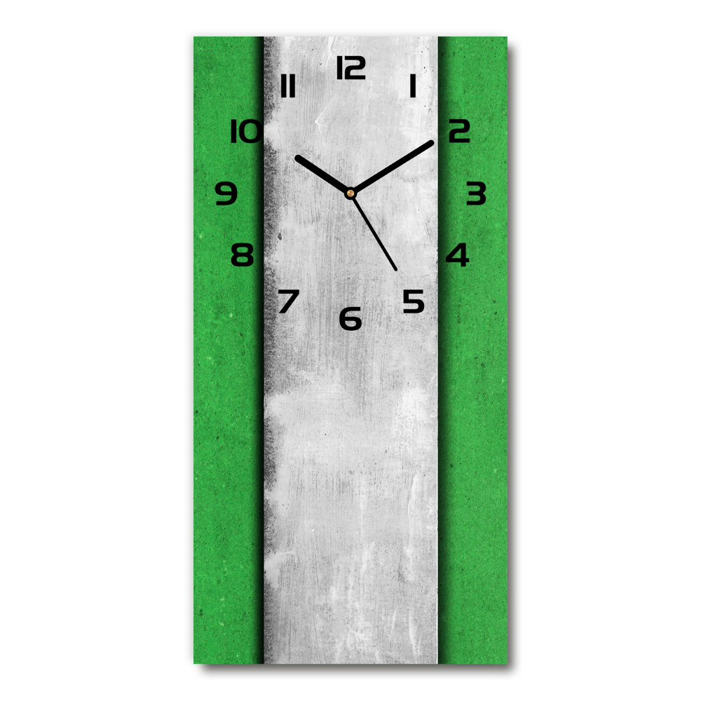 Moderné hodiny nástenné Zelená múr