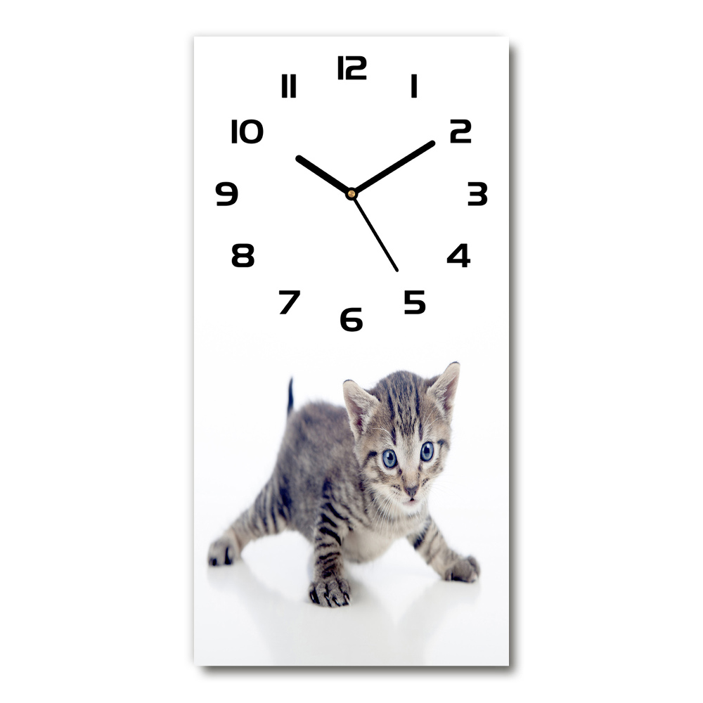 Moderné hodiny nástenné Malá mačka