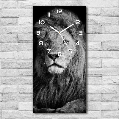 Moderné hodiny nástenné Portrét leva