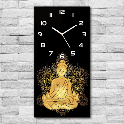 Nástenné hodiny tiché Budha a mandala