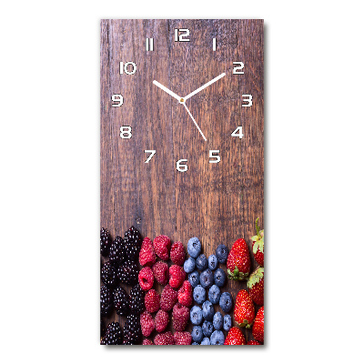 Moderné hodiny nástenné Lesné ovocie