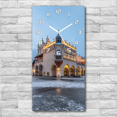 Nástenné sklenené hodiny Krakov Poľsko