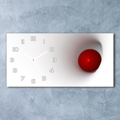 Vodorovné Sklenené hodiny na stenu Abstrakcie gule