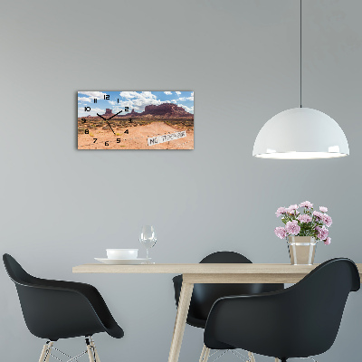 Vodorovné Moderné sklenené hodiny na stenu Arizona USA