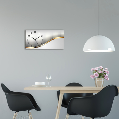 Vodorovné Sklenené hodiny na stenu tiché Abstrakcie pozadia