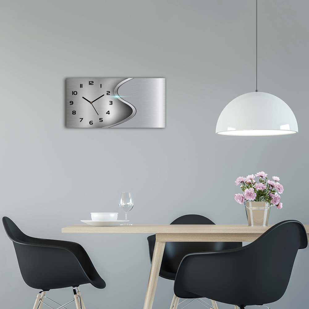 Vodorovné Sklenené hodiny na stenu Kokova abstrakcie