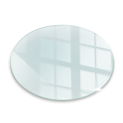Sklo pod krb okrúhla priehľadná