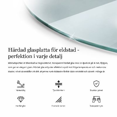 Sklo pod krb okrúhla priehľadná