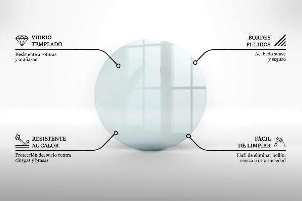 Sklo pod krb okrúhla priehľadná