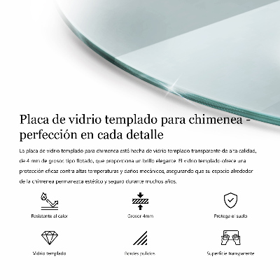 Sklo pod krb okrúhla priehľadná