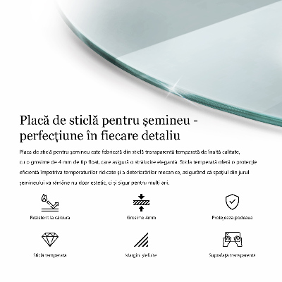 Sklo pod krb okrúhla priehľadná