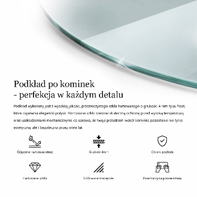 Sklo pod krb okrúhla priehľadná