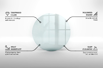 Sklo pod krb okrúhla priehľadná