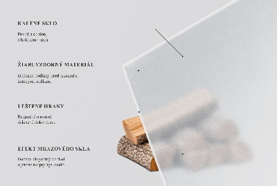 Štvrťkruhová nehorľavá podložka pred krb z polopriesvitného skla s efektom námrazy