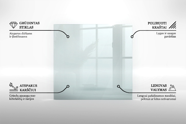 Šesťuholníková podložka pod krb priehľadná