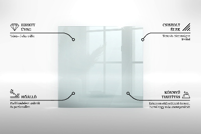 Šesťuholníková podložka pod krb priehľadná