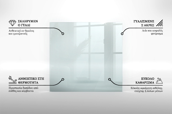 Šesťuholníková podložka pod krb priehľadná