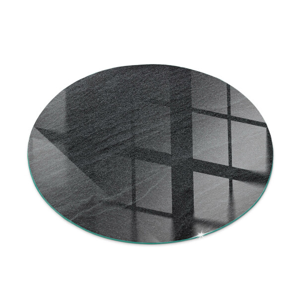 Okrúhle sklo pod kachle Vzor z prírodného kameňa