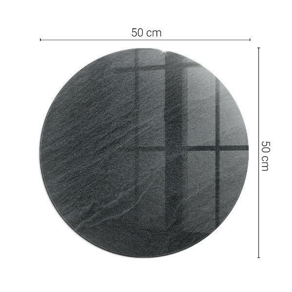 Okrúhle sklo pod kachle Vzor z prírodného kameňa