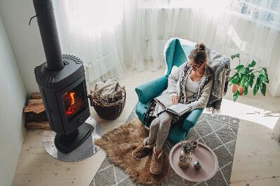 Okrúhle sklo pod kachle Tvary v miniatúre