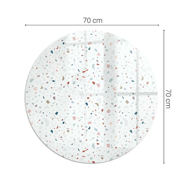 Okrúhle sklo pod kachle Tvary v miniatúre