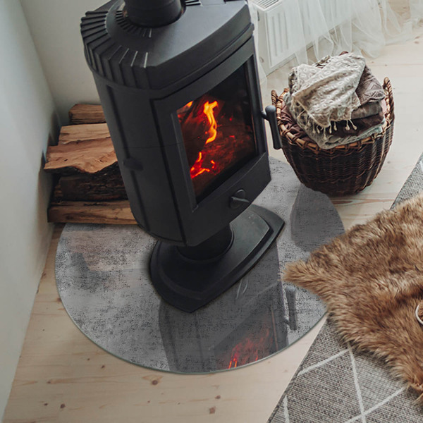 Okrúhle sklo pod kachle Abstraktný vzor pozadia