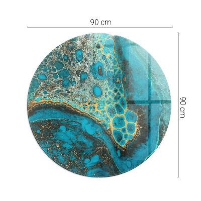 Okrúhla podložka pod krbové kachle Organický vzor v abstraktnom štýle