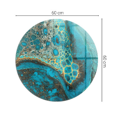 Okrúhla podložka pod krbové kachle Organický vzor v abstraktnom štýle
