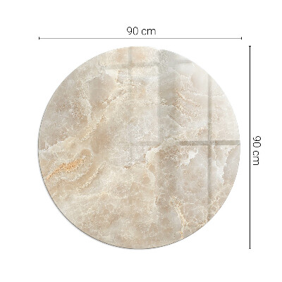 Okrúhle sklo pod kachle Kamenný vzor inšpirovaný prírodou