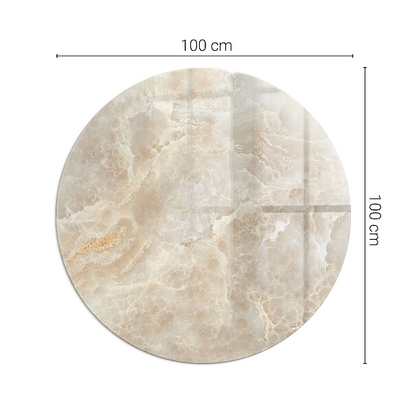 Okrúhle sklo pod kachle Kamenný vzor inšpirovaný prírodou