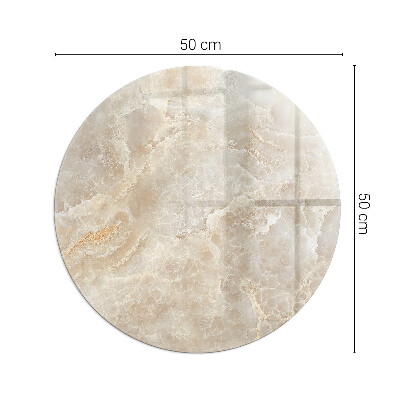 Okrúhle sklo pod kachle Kamenný vzor inšpirovaný prírodou
