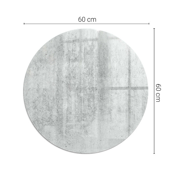 Okrúhla podložka pod krbové kachle Konštrukcia zo surového betónu