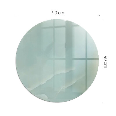 Okrúhla podložka pod krbové kachle Mramorový motív v jemných tónoch