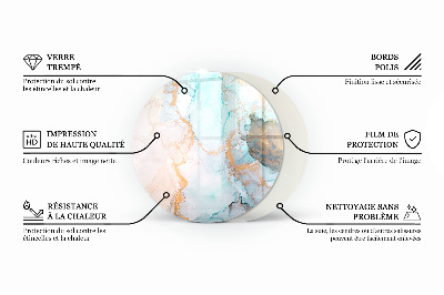 Okrúhla podložka pod krbové kachle Farba Čierna