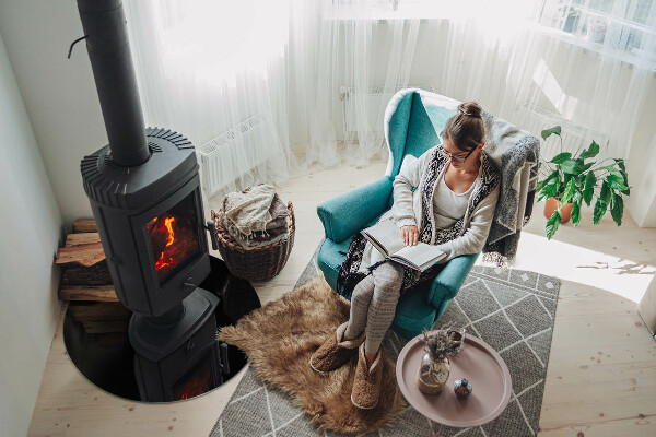 Okrúhla podložka pod krbové kachle Farba Čierna