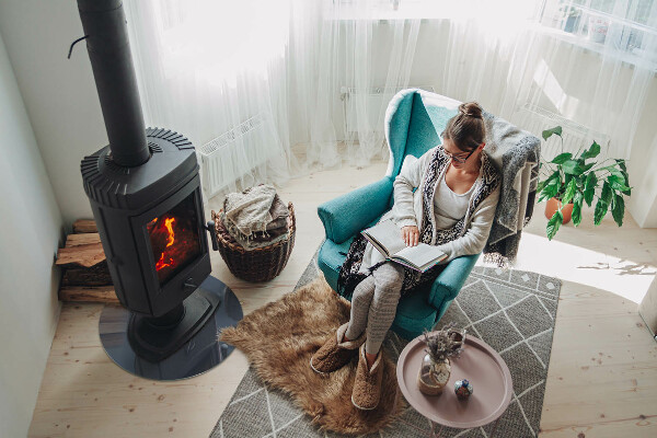 Okrúhle sklo pod kachle Farba: Tmavomodrá