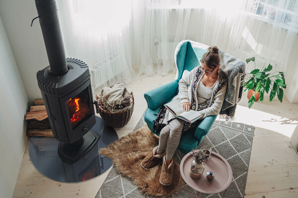 Okrúhle sklo pod kachle Farba: Tmavomodrá