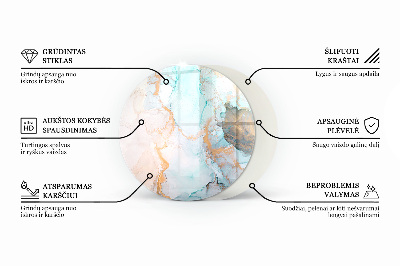 Okrúhla podložka pod krbové kachle Farba Svetlo fialová